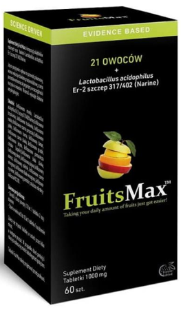 Narum FruitsMax 1000mg 60 tabletek do ssania