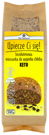 PIĘĆ PRZEMIAN Mieszanka chleba bezglutenowego keto 500g