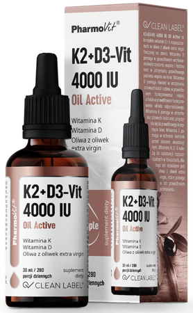 PharmoVit Witamina K2+D3-Vit 4000IU krople 30ml