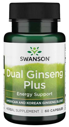 Swanson Dual Ginseng Plus żeń szeń 60 kapsułek