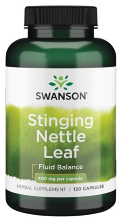 Swanson Stinging Nettle Leaf pokrzywa liść 400mg 120 kapsułek